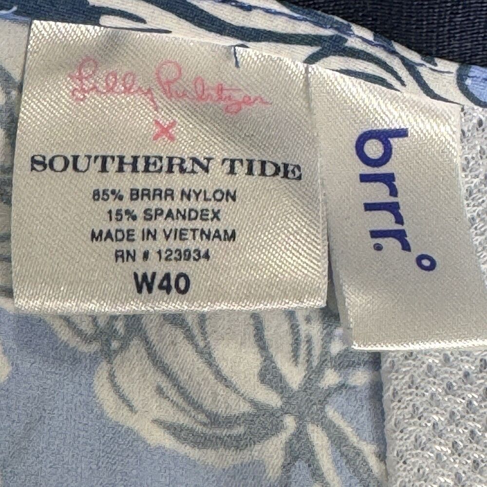 Lilly Pulitzer Southern Tide Mens 40 Golf Brrrdie Shorts Boca Blue - Picture 13 of 16